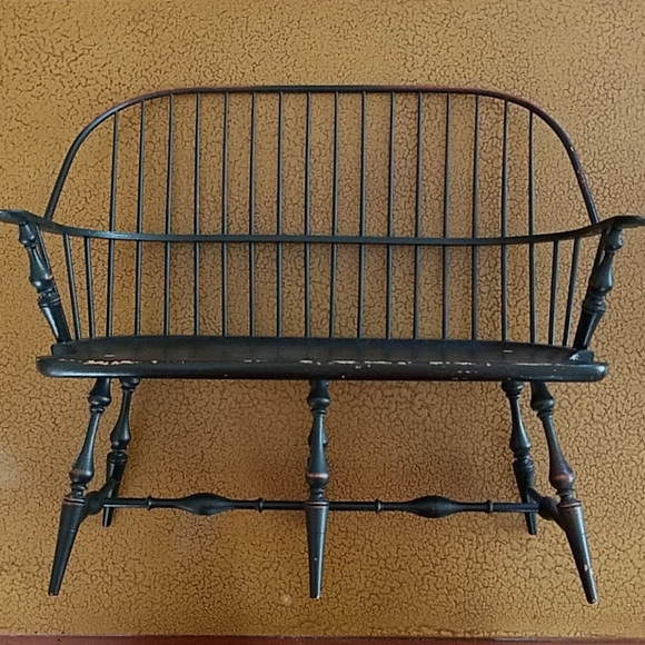 VINTAGE Riverbend Chair Company Miniature Settee - Picture 1 of 13